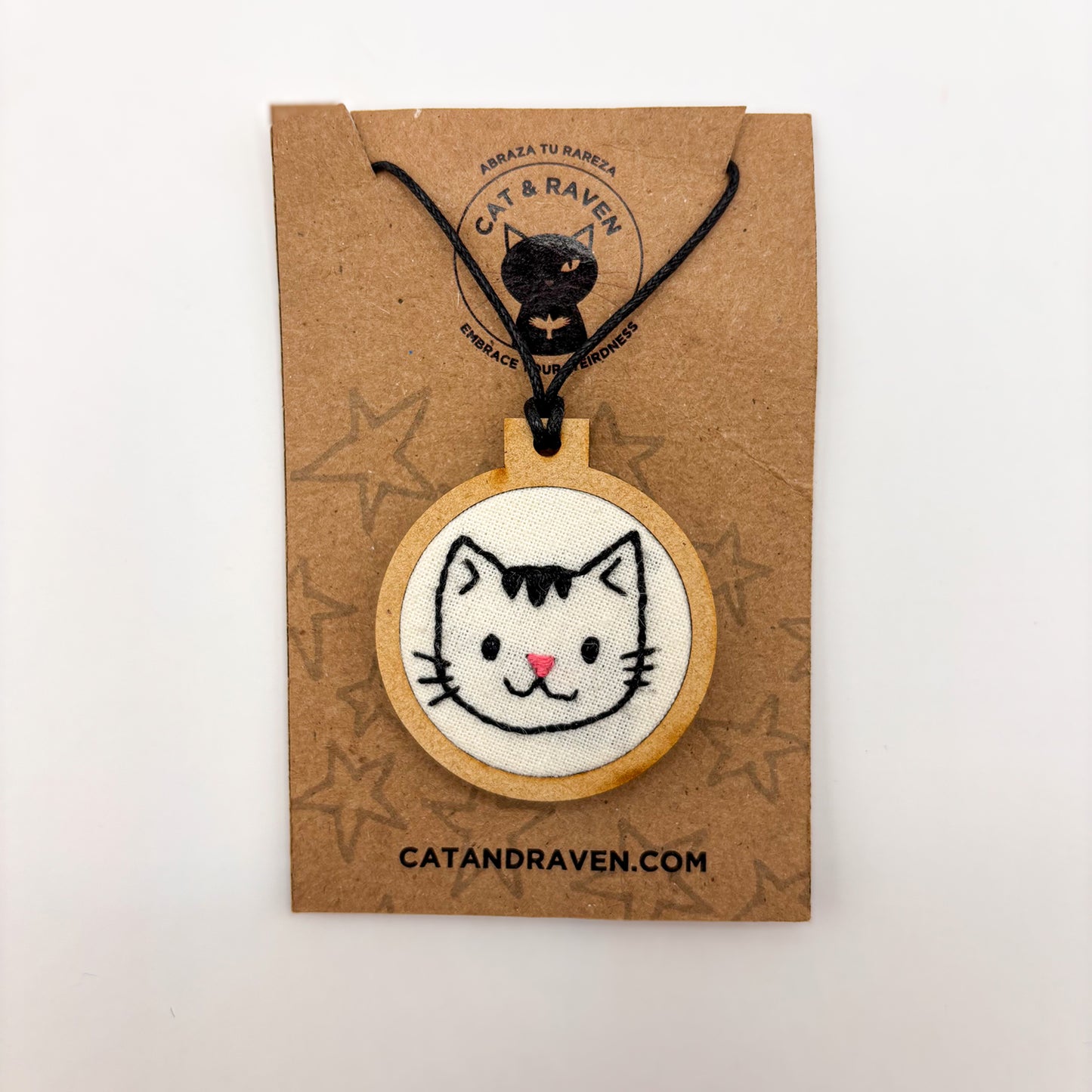 Dijes de Mini Bordados de Gatos