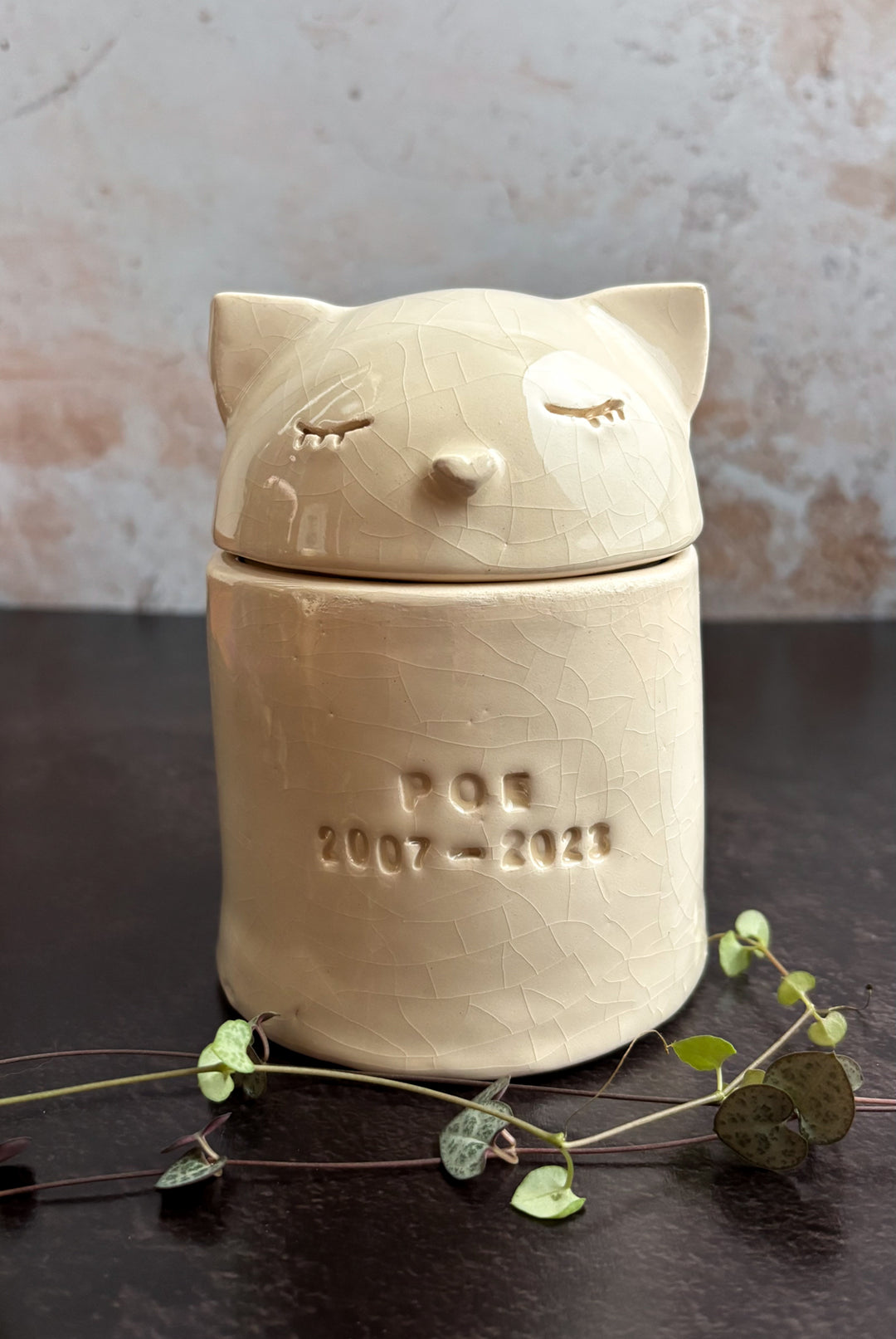 Urnas de cerámica para gato