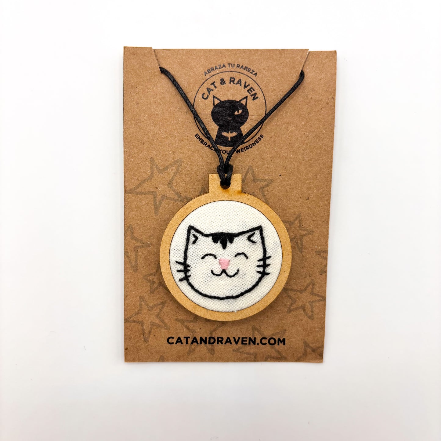 Dijes de Mini Bordados de Gatos