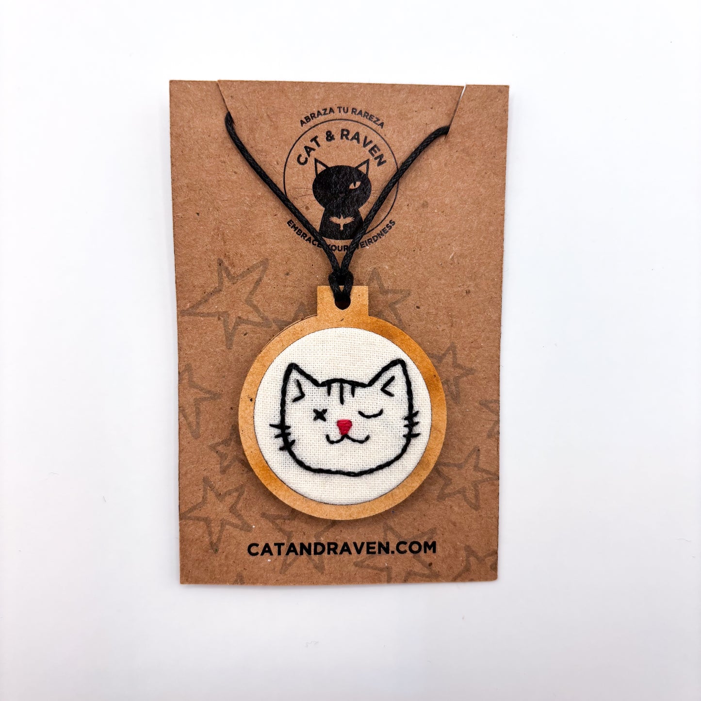 Dijes de Mini Bordados de Gatos